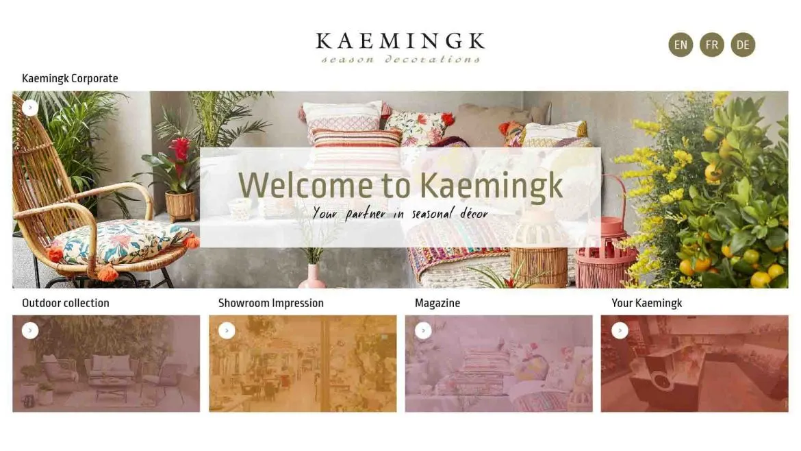 Omnitapps screenshots Kaemingk business presentation multitouch application