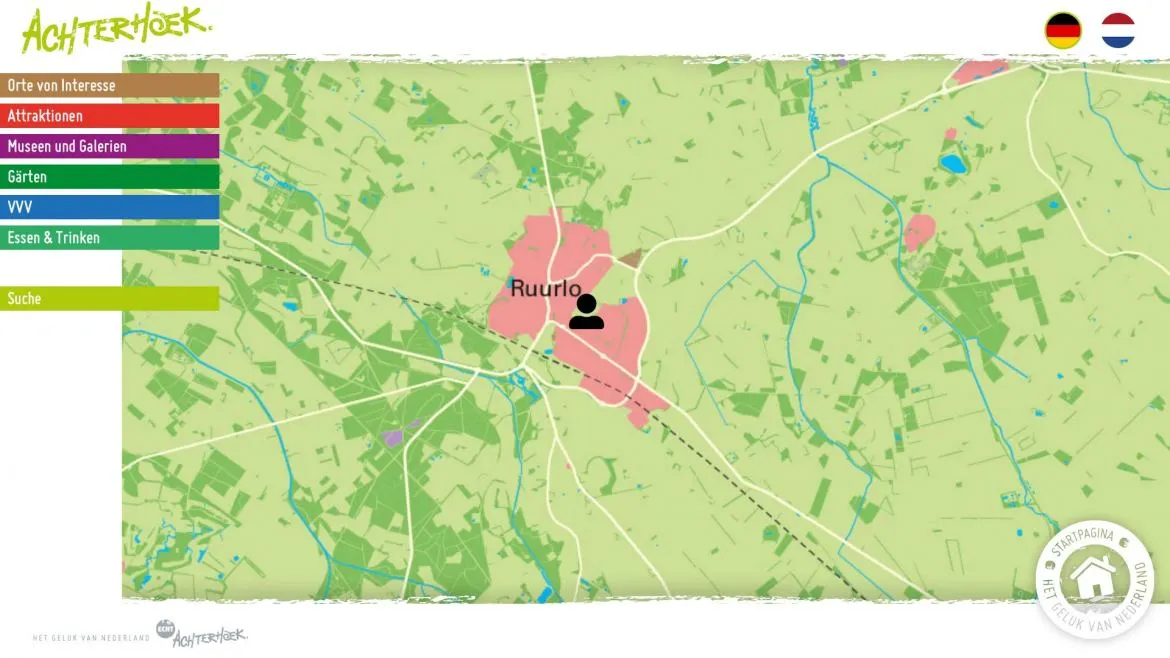 screenshots of the Omnitapps configuration for VVV achterhoek