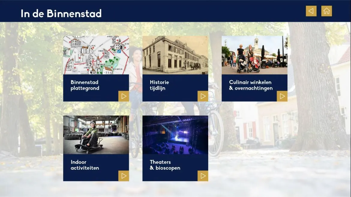 Heerlijk Harderwijk interactive Omnitapps multi-touch presentation tourist office screenshot