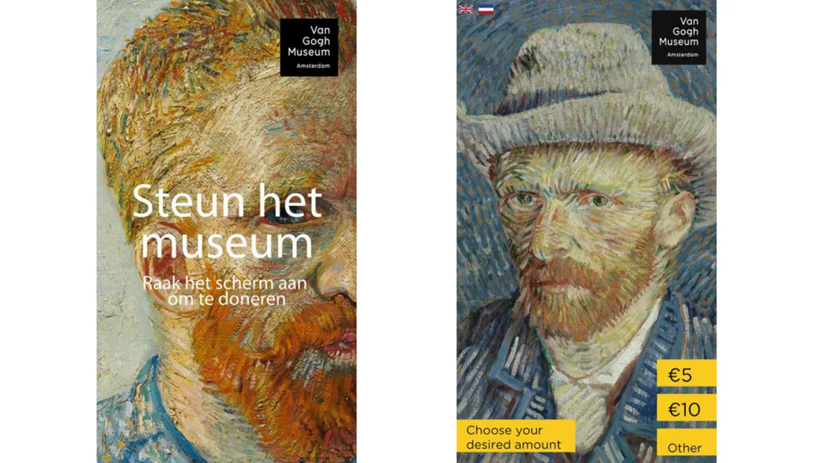 Omnitapps Van Gogh donation software kiosk