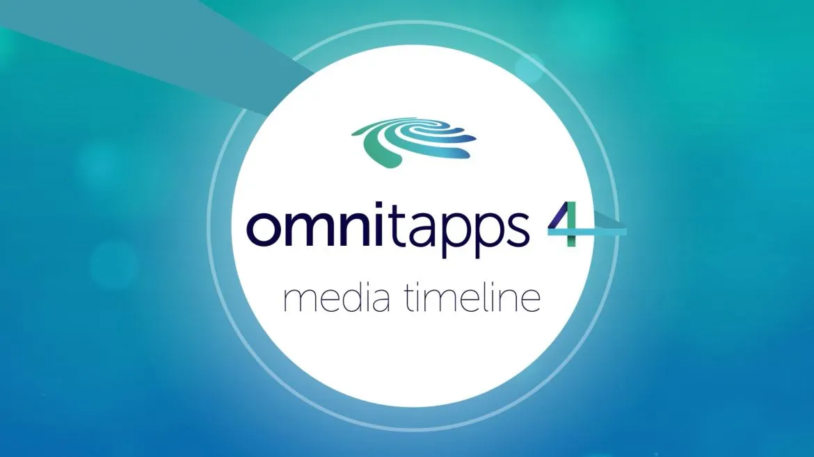 Omnitapps screenshot Media Timeline multitouch software application