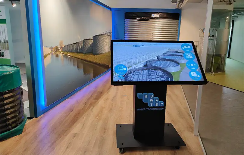 Why Buwatec acquired a 49-inch kiosk with Omnitapps for trade shows